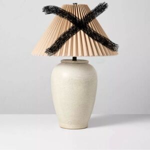 Ceramic Table Lamp Cream without Lamp Shade - Hearth & Hand With Magnolia